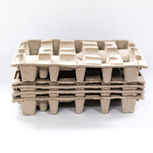 Molded Pulp Wine Shipper - Tray | 3 Bottle