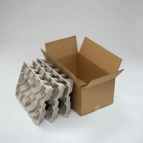 6 bottle | Molded Pulp Wine Shipper Kit | 750 mL - Image 2
