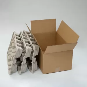 6 bottle | Molded Pulp Wine Shipper Kit | 750 mL