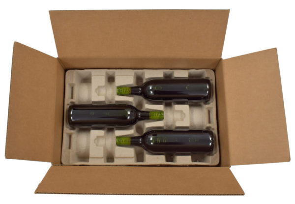 3 bottle | Molded Pulp Wine Shipper Kit | 750 mL - Image 3