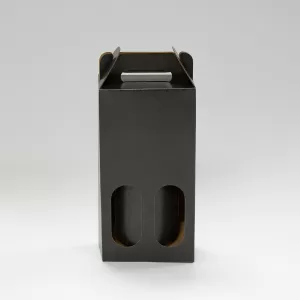 2 bottle Carrier | Charcoal Black | 750 mL