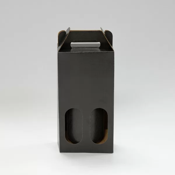 2 bottle Carrier | Charcoal Black | 750 mL
