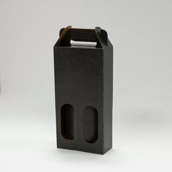 2 bottle Carrier | Charcoal Black | 750 mL - Image 2