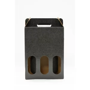 3 bottle | Carrier | Charcoal Black | 750 ml