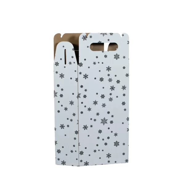 2 bottle Carrier | Snowflake Pattern | 750 mL - Image 10