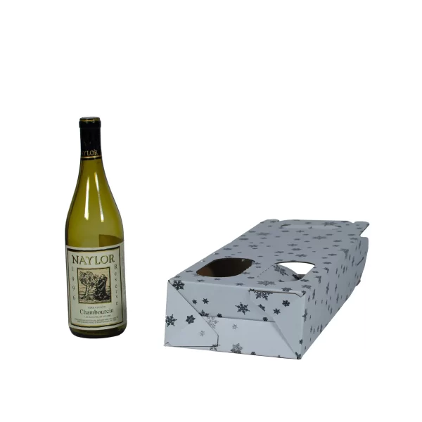 2 bottle Carrier | Snowflake Pattern | 750 mL - Image 11