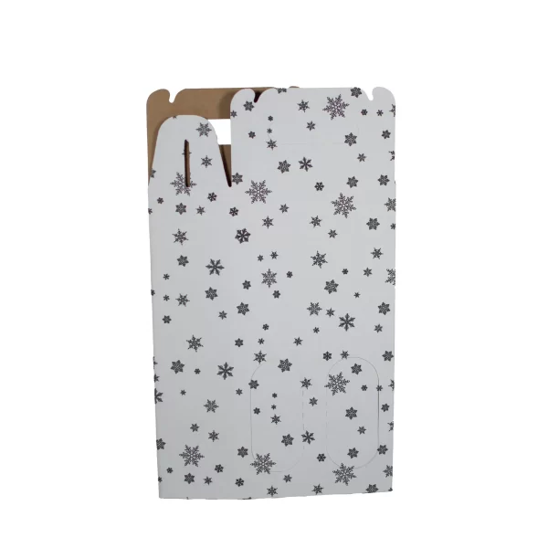 2 bottle Carrier | Snowflake Pattern | 750 mL - Image 5