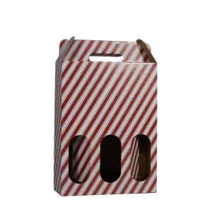 3 Bottle Carrier | Red Stripes | 750 mL