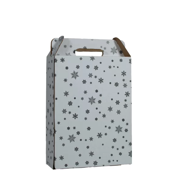 3 bottle Carrier | Snowflake Pattern | 750 mL - Image 4