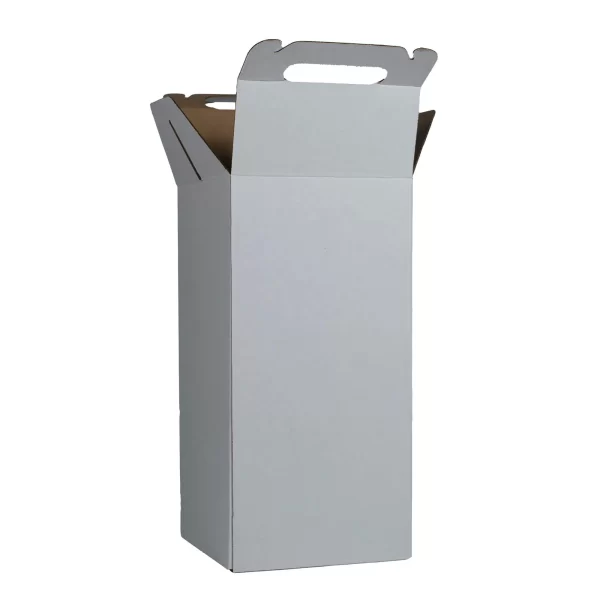 4 bottle Carrier | No Windows - White | 750 mL - Image 2