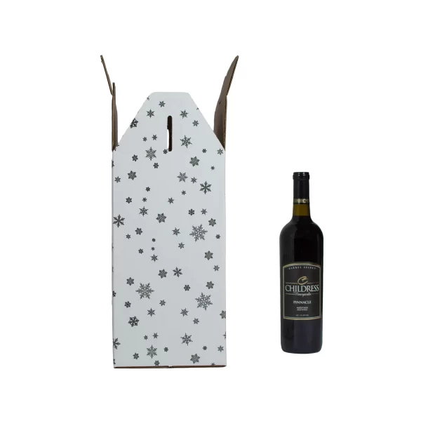 6 bottle | Carrier | Snowflakes | 750 mL - Image 5