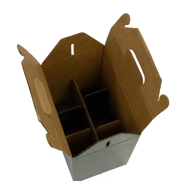 6 bottle | Carrier | Black | 750 mL - Image 2
